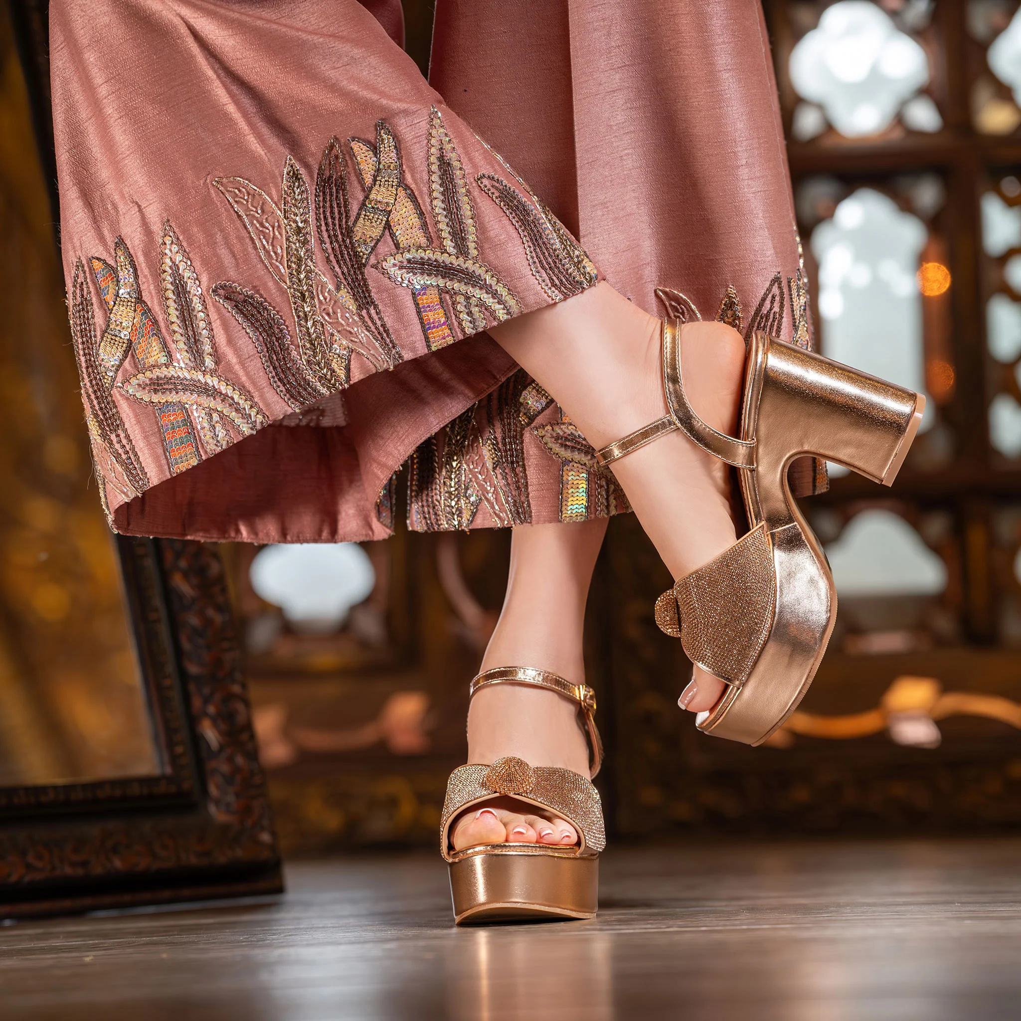 Bridal Sandal Heels - Image 4