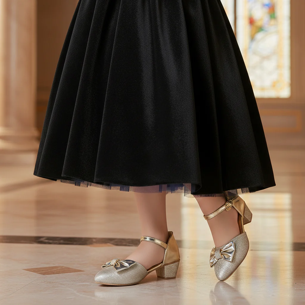 Kids Fancy Court Shoes (Large Size)