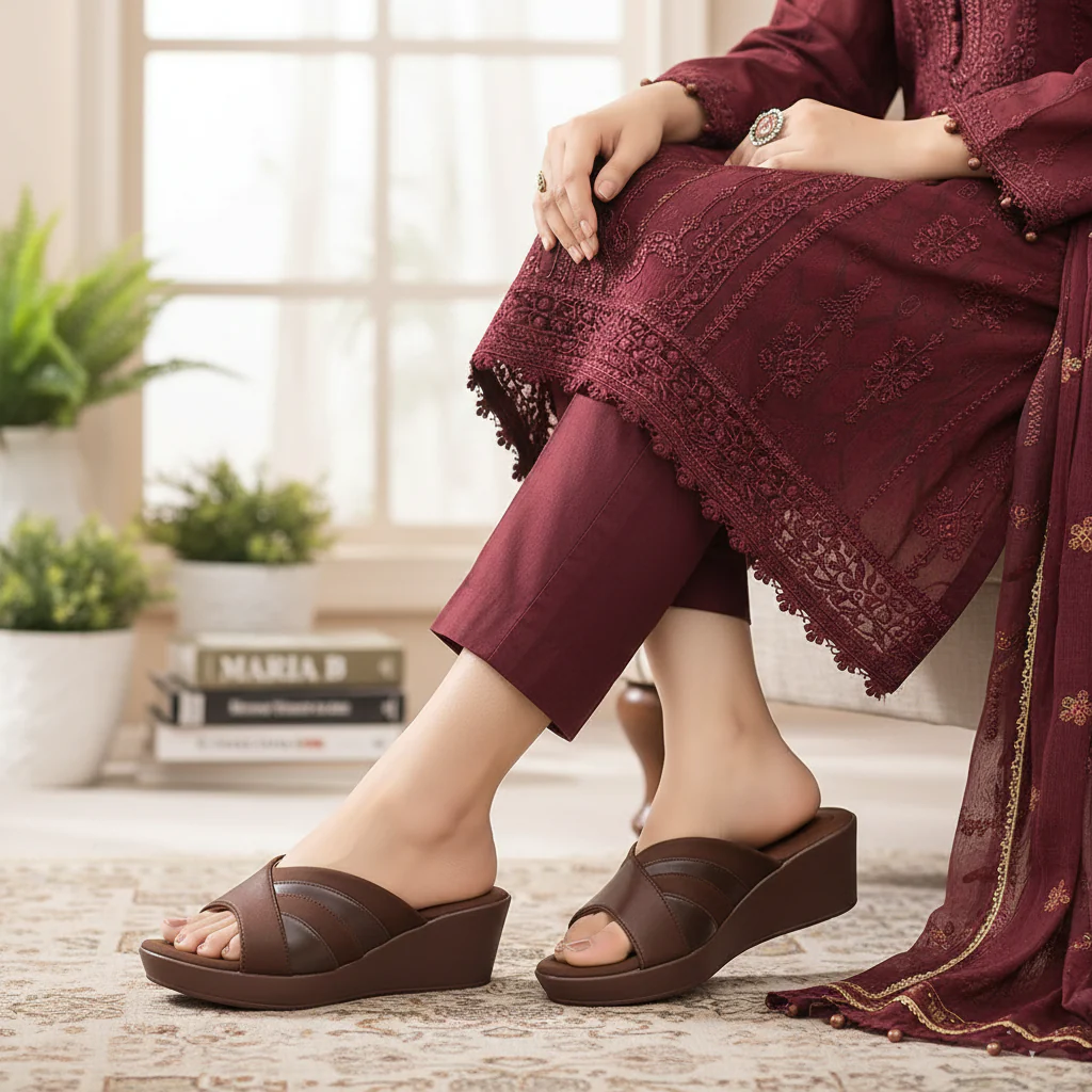 Casual Wedge Slippers