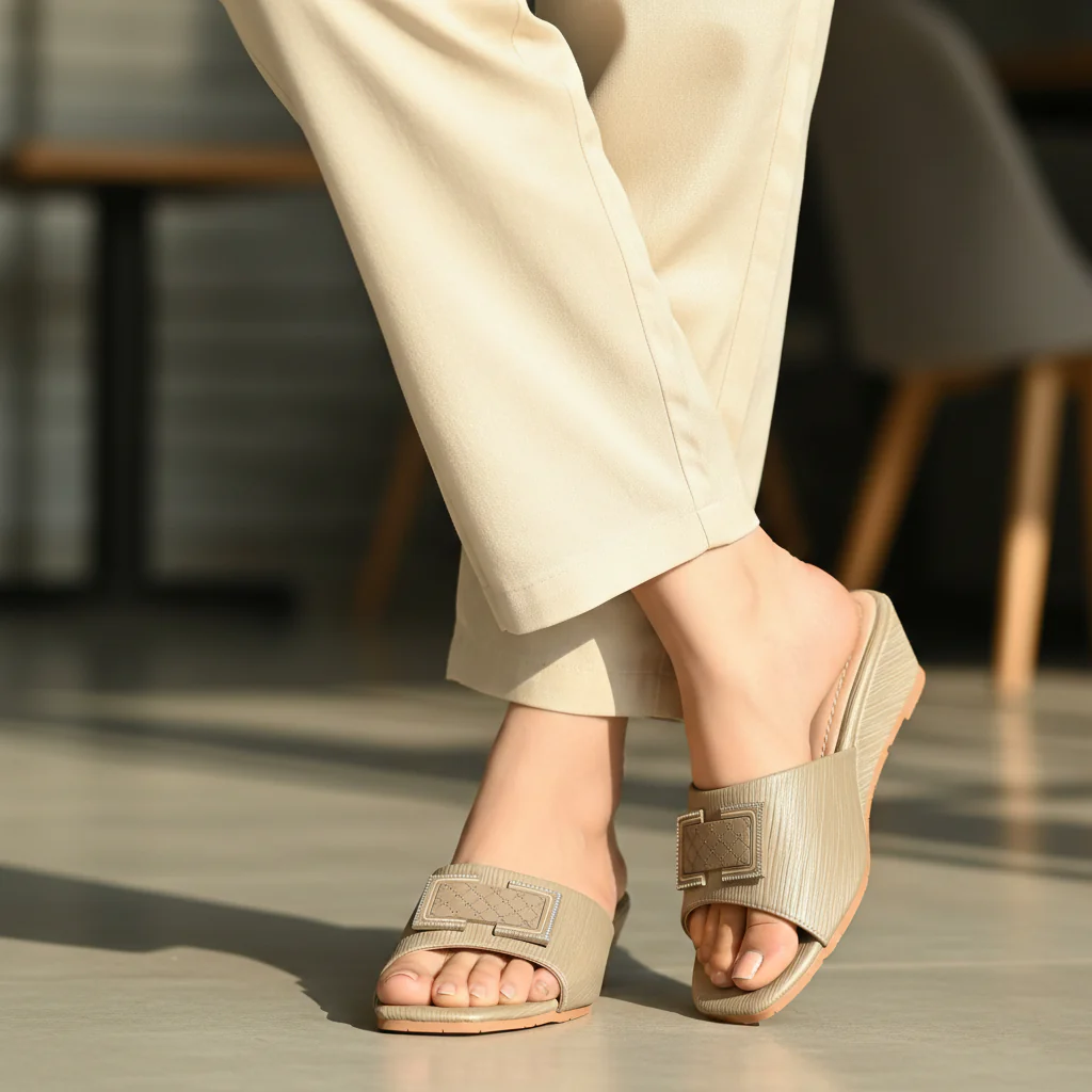 Casual Wedge Slippers