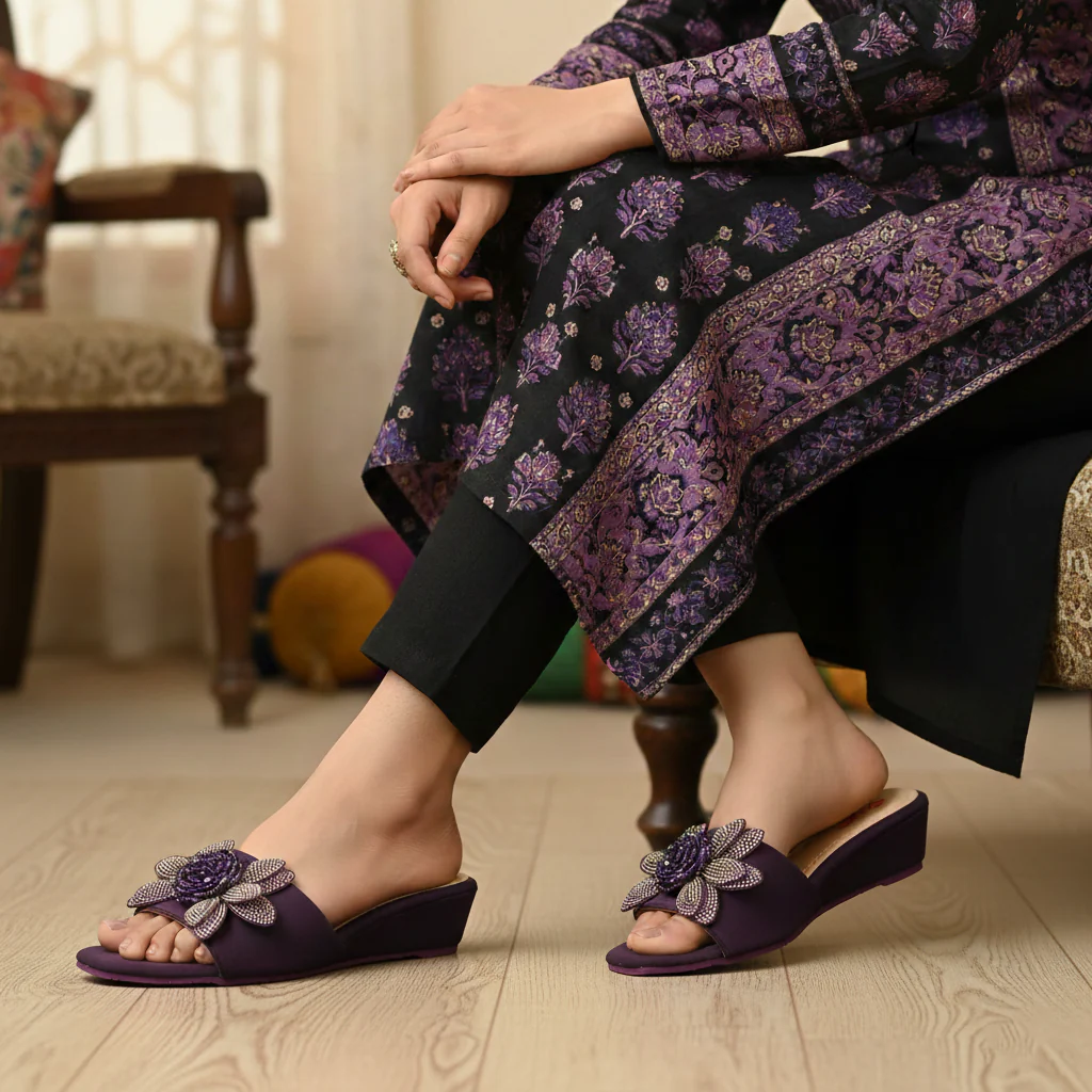 Casual Wedge Slippers