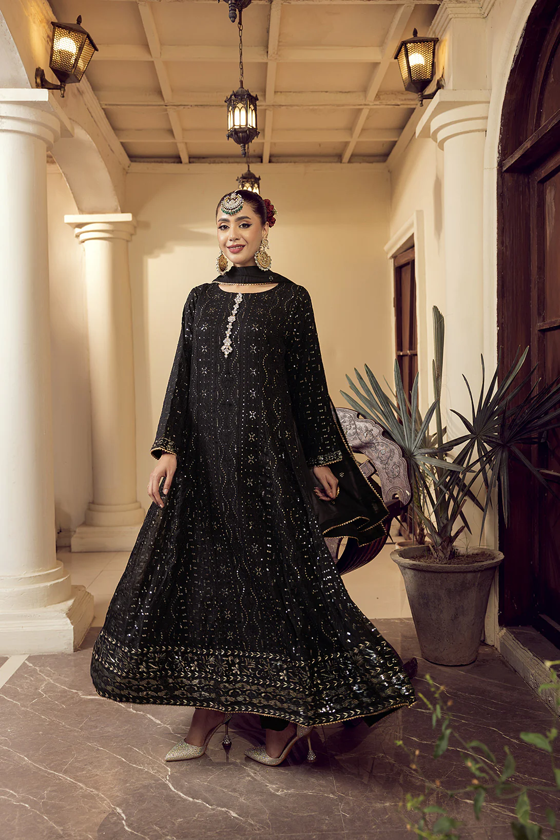 4-PC Embroided Chiffon - Image 2
