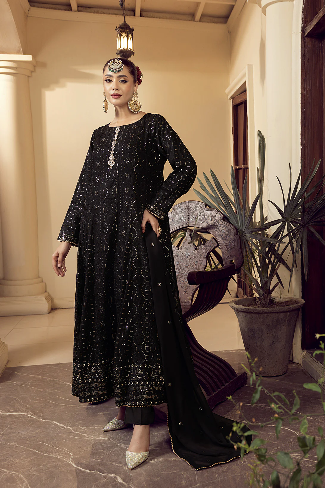 4-PC Embroided Chiffon - Image 3