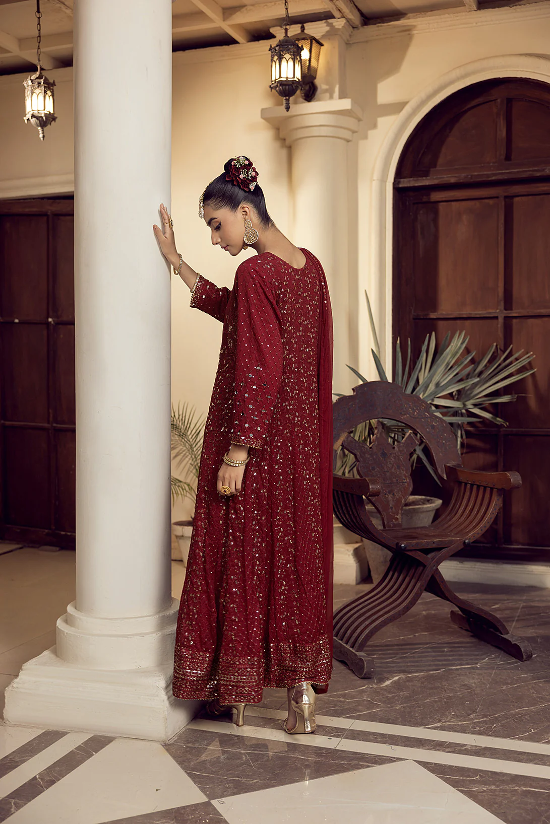 4-PC Embroided Chiffon - Image 5